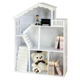 LEKEN White Dollhouse Bookshelf - Kids Haven